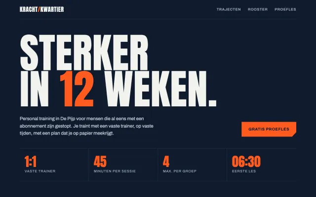 Schermafbeelding van het conceptontwerp voor Krachtkwartier